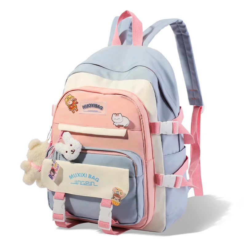 

Cute Women's School Backpack Waterproof Girl Laptop Bag Large Capacity Student Shoulder Bag Fashion Korean School Bags
