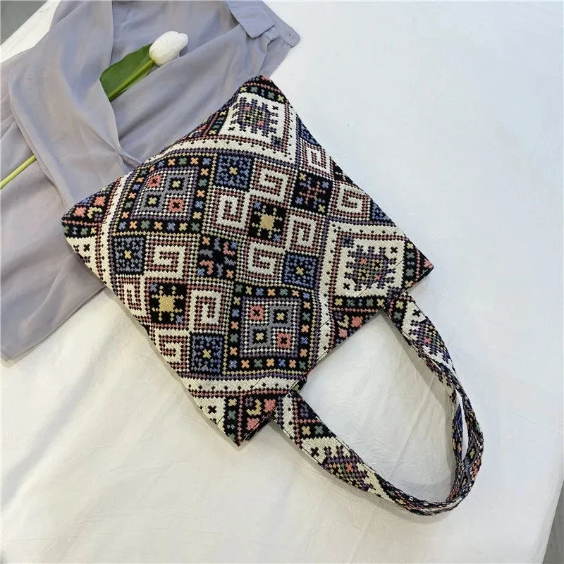 

Canvas Bag Women's Handbags Purses Vintage Fashion Bohemian Style Women Shoulder Bags free shipping