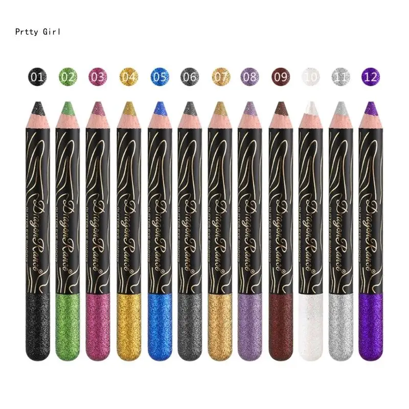 

Super Stay Glitter Eyeshadow Pen Stay All Day Eyeliner Pen Waterproof Eyeshadow Brighter Pen for Eye Makeup D2TA