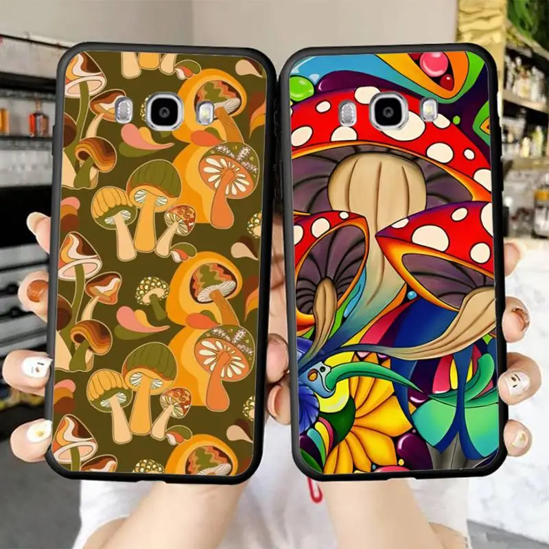 

Hippie Mushroom Phone Case for Samsung J 2 3 4 5 6 7 8 prime plus 2018 2017 2016 core