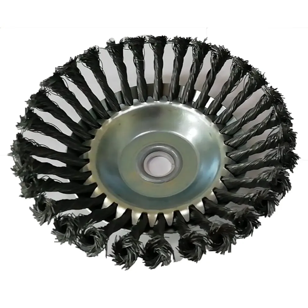 

Weed Brush Rotary Joint Twist Knot Steel Wire Wheel Brush Disc 25.4x200mm Landscaping Cutting Irrigation Machinery Accessaries