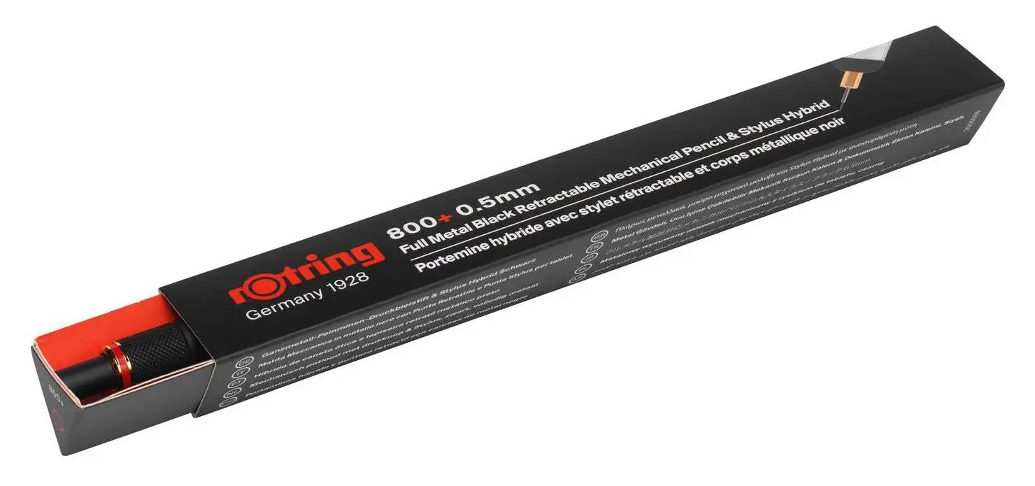 Фото Карандаш механический Rotring 800+ 1900181 0.5мм металл черный/золотистый №2