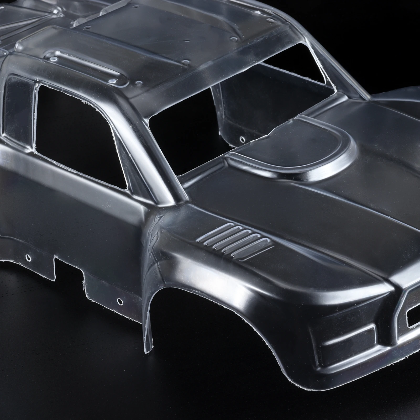 Фото HooCrawler 1/14 RC Truk Bodyshell Pre-Cut Clear Pickup Body Shell Kit с наклейкой для радиоуправляемого грузовика Arrma Mojave Grom в масштабе 1/14 №3