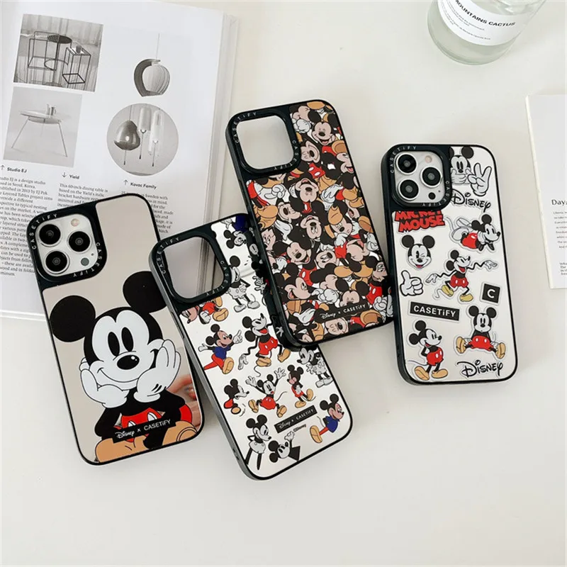 

Disney cartoon quirky Mickey for iphone13/12promax/14pro Apple phone case Apple 11 mirror graffiti Mickey Mouse phone case