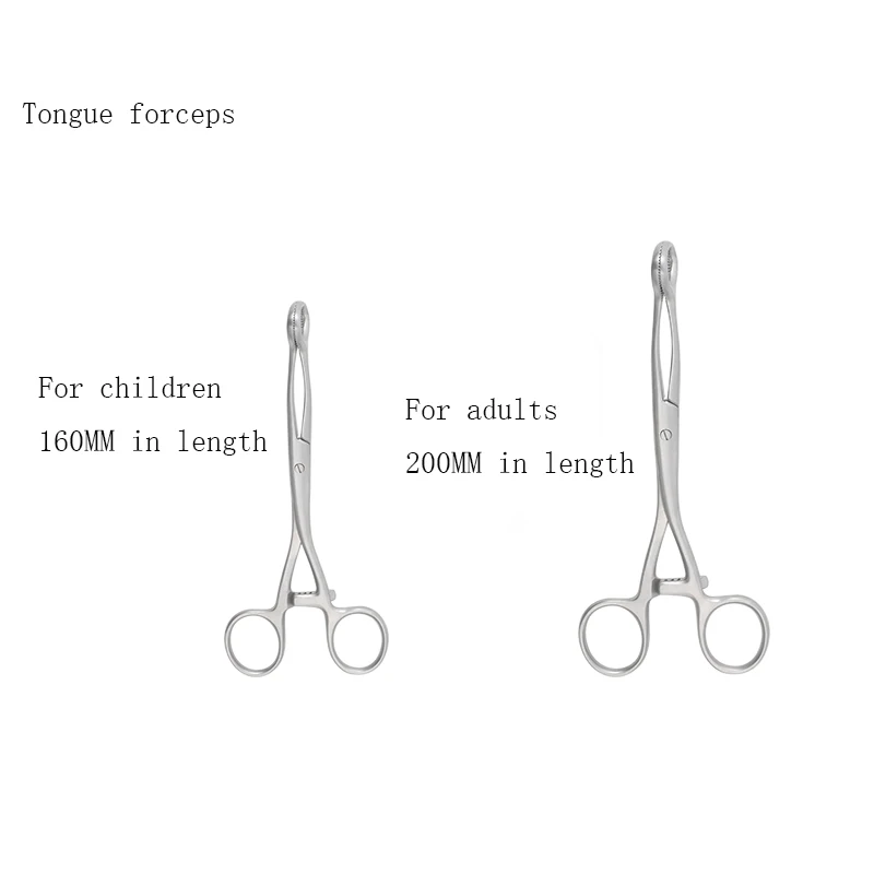 Клинический зажим щипцы для языка из нержавеющей стали объектов открытый