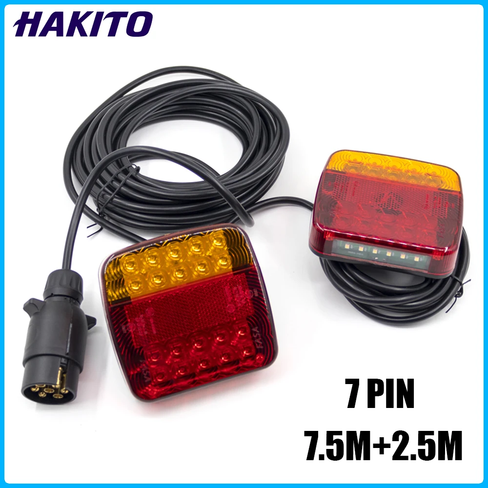 Задний фонарь для буксировки задний 12 В 24 10 м 26 детской длины прицеп 7 контактов
