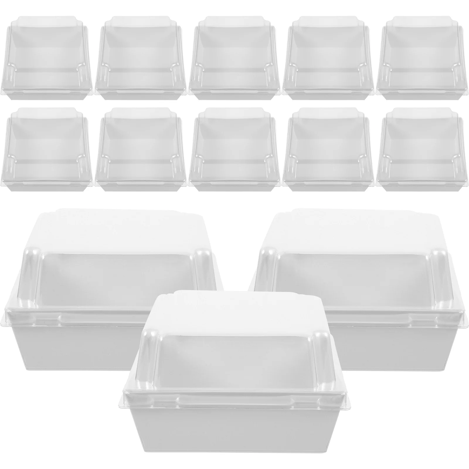 

50 Pcs Biscuit Party Accessory Cake Container Pie Slice Containers for Food Cookie Sandwich Dessert Box
