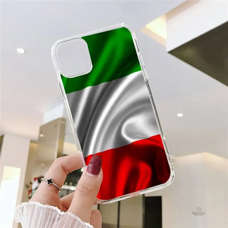 Чехол для телефона с итальянским флагом и картой Европы Iphone 11 12 13 Pro Max 6s 7 8 Plus X Xr Xs