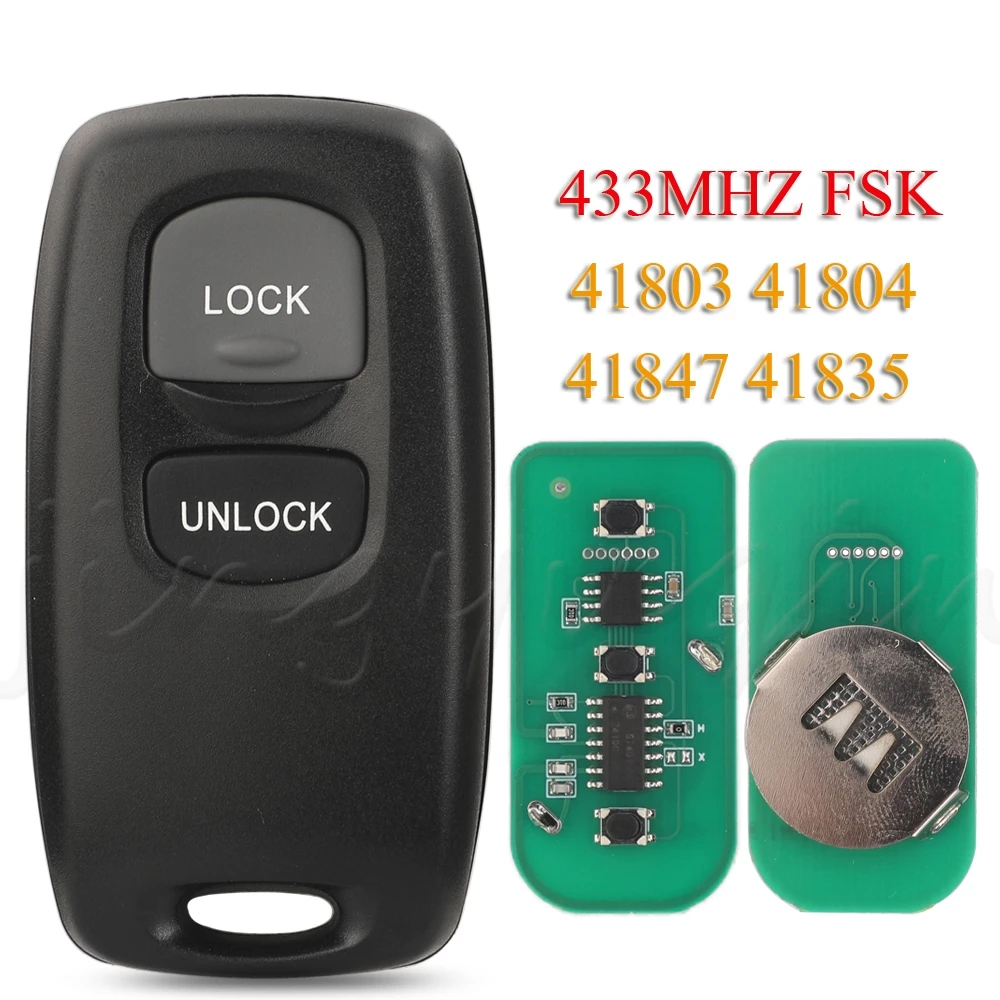 

JYQ дистанционный умный Автомобильный ключ 433 МГц FSK для Mazda M6 2 3 6 серии 2003-2010 Ford Ranger Everest 41803 41804 41847 41835 Fob