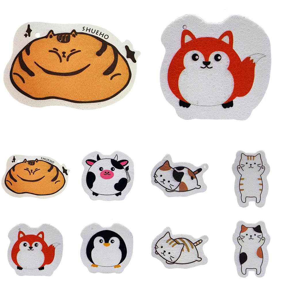 

Non-stick Compressed Wood Pulp Sponge Cartoon Dish Cloths Oil Remove Magic Wipes Dishwashing Sponge Cleaning Tools Dishwashing