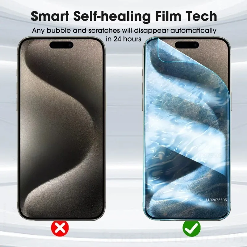 Фото 5 шт. гидрогелевая пленка для защиты экрана для IPhone 13/14 Promax 12Mini 11Pro, защитная пленка от царапин 15Plus 16Promax XR XS MAX №3