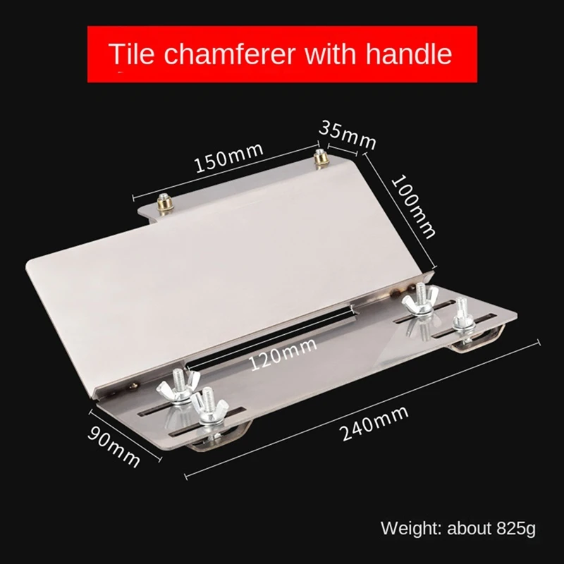 45 Degree Angle Cutting Tile Marble Chamfering Guide Locator Adjustable Manual Cutter Multifunction
