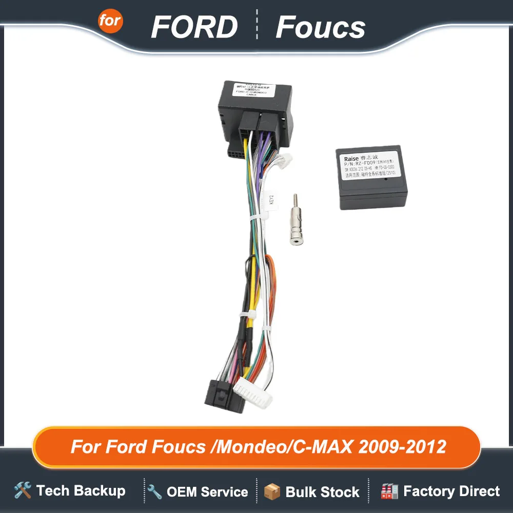 Фото Для Ford C-Max/Fiesta/Focus II/Fusion/Kuga/Mondeo/S-Max/Transit: 2 DIN Android-ресивер с 16-контактным жгутом проводов CANBus №2