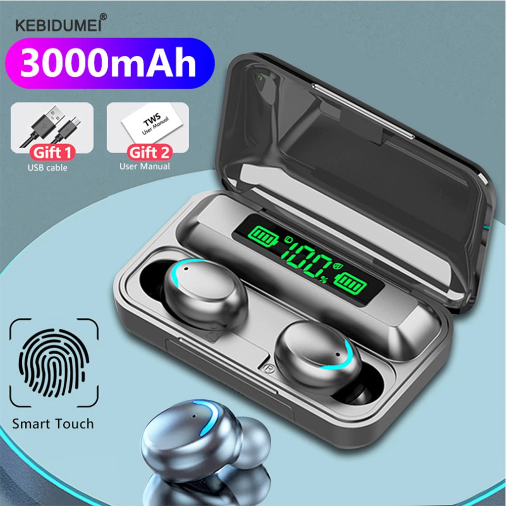 

TWS Bluetooth 5.1 Earphones 3000mAh Charging Box Wireless Headphones 9D Stereo Sports Waterproof Earbuds Headsets for Xiaomi