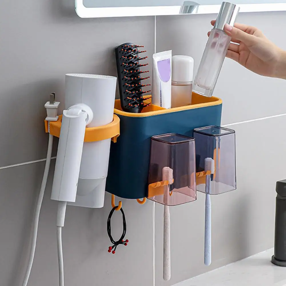 

Storage Holder Wall-mounted Reusable Convenient Powerful Load-bearing Storage Rack Organizer Shelf Household Supplies