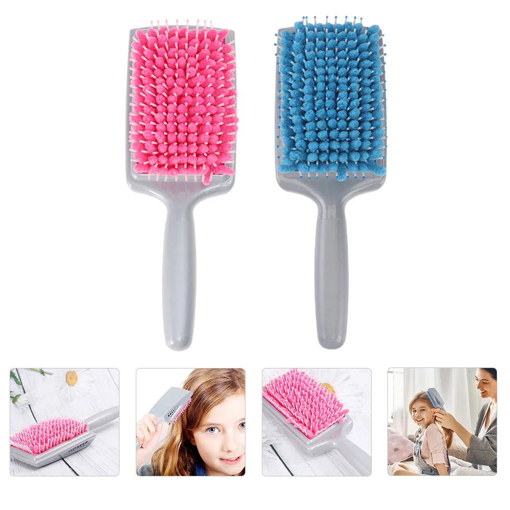 

2pcs Quikstyle Microfiber Paddle Quick Drying Comb Micro Fiber Dry Hair Brushes