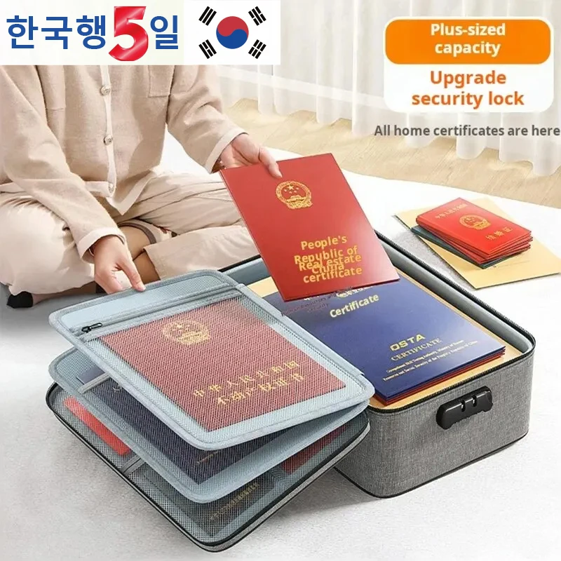 Компактное портативное многослойное портфель с кодовым замком для хранения