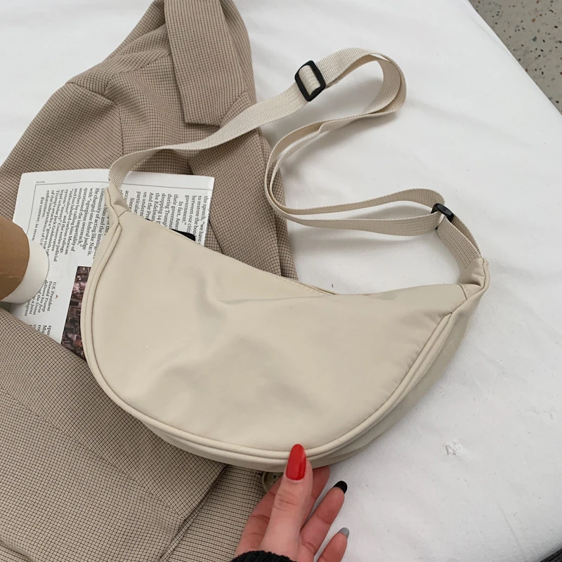 

Casual Nylon Hobos Crossbody Bag for Women Designer Shoulder Bags Large Capacity Tote Lady Travel Shopper Bag Female Purses 2023