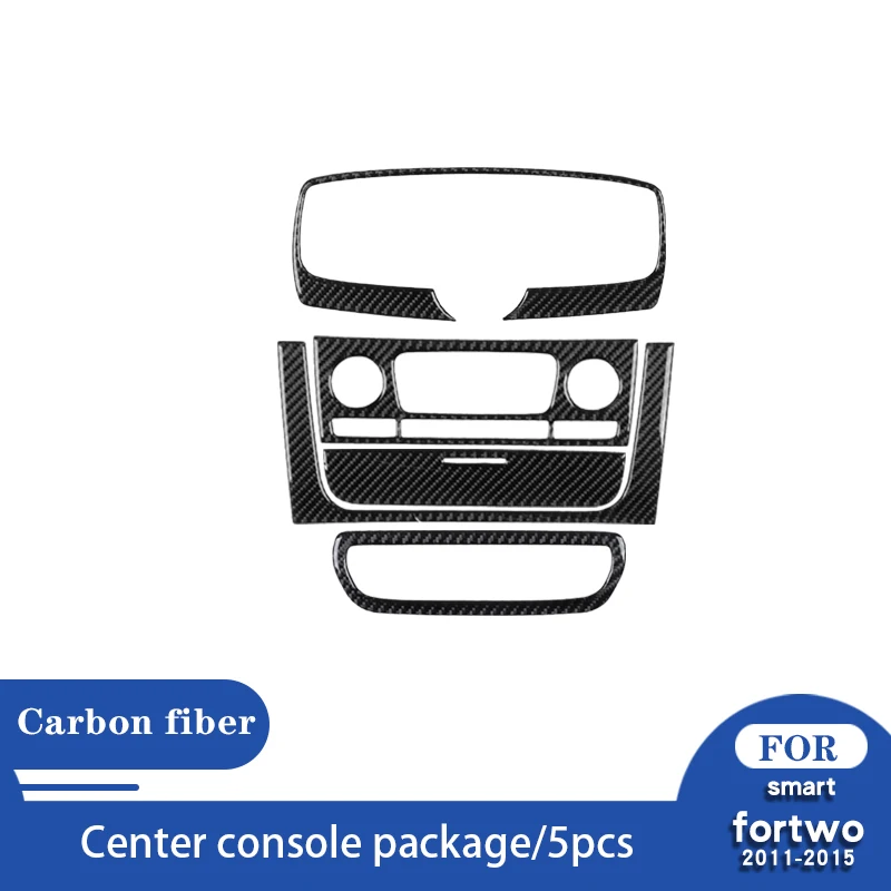 Carbon fiber center console package, Mercedes Smart 451 Fortwo Brabus451 car sticker, smart accessories