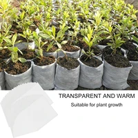 100pcs biodegradable non woven nursery bags plant grow bags fabric seedling pots eco friendly aeration planting bags