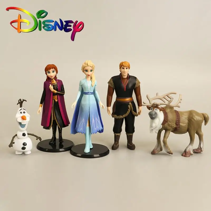 

Игрушки Disney 5 шт. замороженная игрушка лед и снег Страна Чудес ручная работа королева принцесса изана кукла украшения для торта игрушка Gk эк...