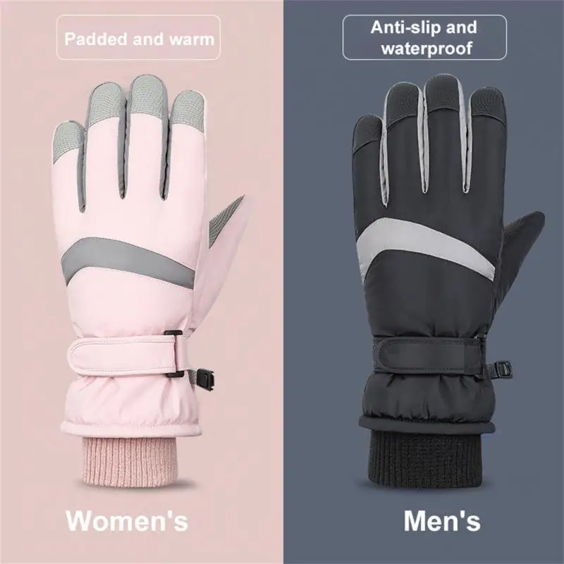 

Ski Gloves Touch Screen Fleece Men Women Ultralight Professional Waterproof Thermal Winter Warm Gloves for bicycle accessories