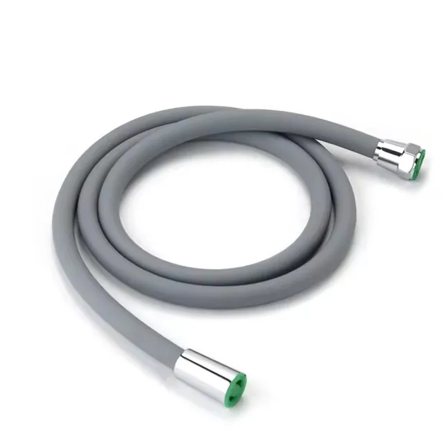 1,5/2 м силиконовый гибкий душевой шланг, черный, серый, белый, резиновая труба высокого давления для крана, туалета, аксессуары для ванной комнаты