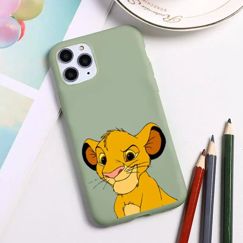 Телефонный чехол Hakuna Matata с симбой Король Лев для iphone 13 12 11 Pro Max Mini XS 8 7 6 6S Plus X SE20 XR