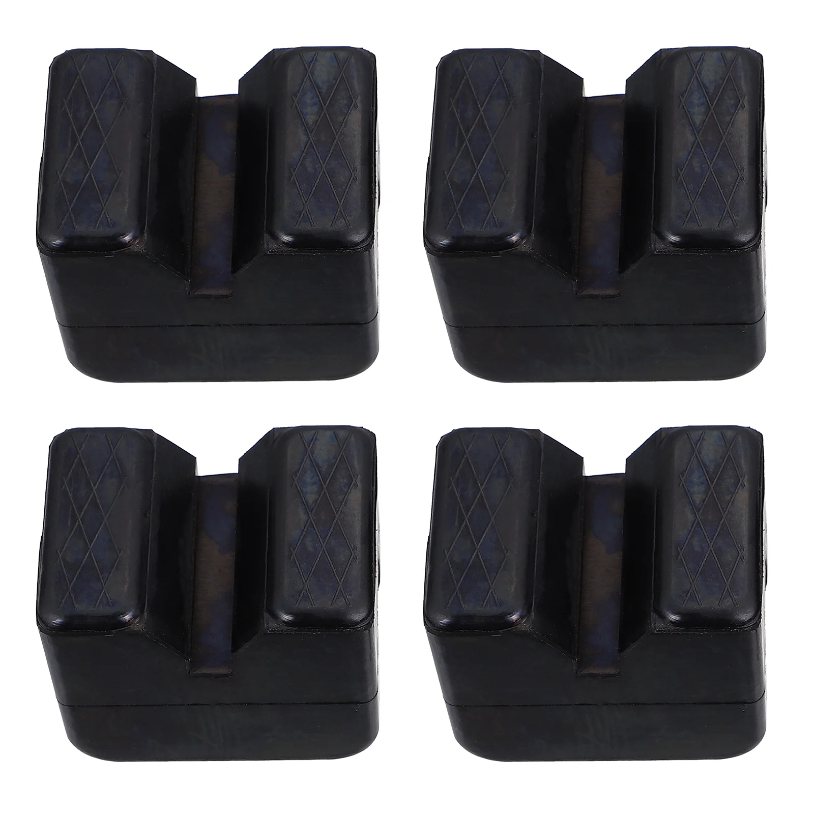 

4pcs Floor Jack Pad Adapter Universal Rubber Slotted Frame Jack Stands Disk Pads Rail Pinch Welds Protector for Keeping Pinch