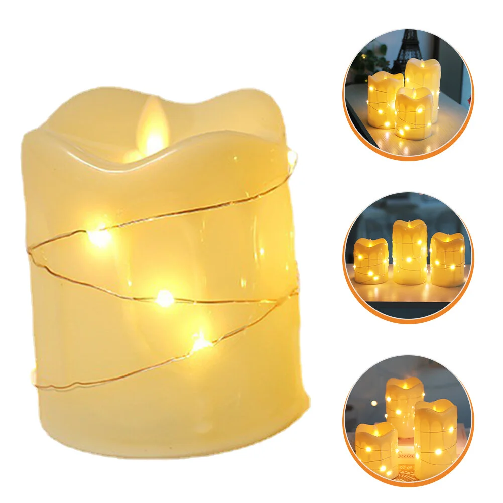 

Decorations Christmas Light Tea Lamp Indoor Pp Synthetic Plastic Tealight Theme Party