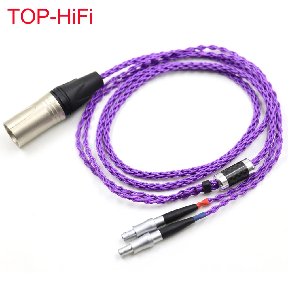 

Кабель для обновления наушников TOP-HiFi 7N Crystal Single Copper Silver Mix, кабель для HD800 HD800S HD820 Enigma, акустика Dharma D1000