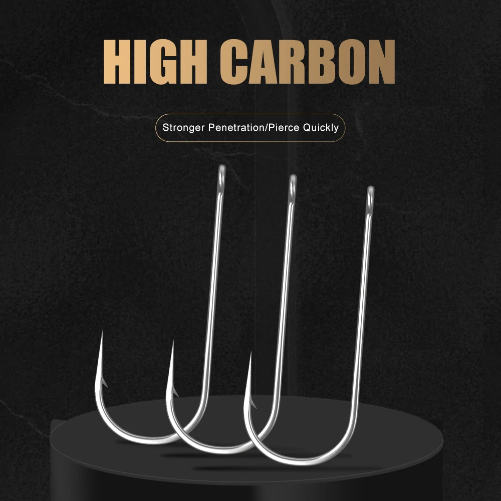 

5 шт., рыболовный крючок из высокоуглеродистой стали, 2 #-10 #