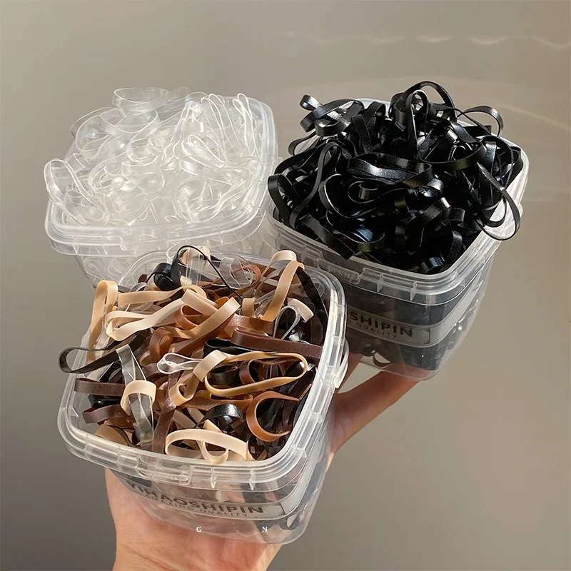 Простая повязка на голову женская одноразовая толстая веревка для волос хвост