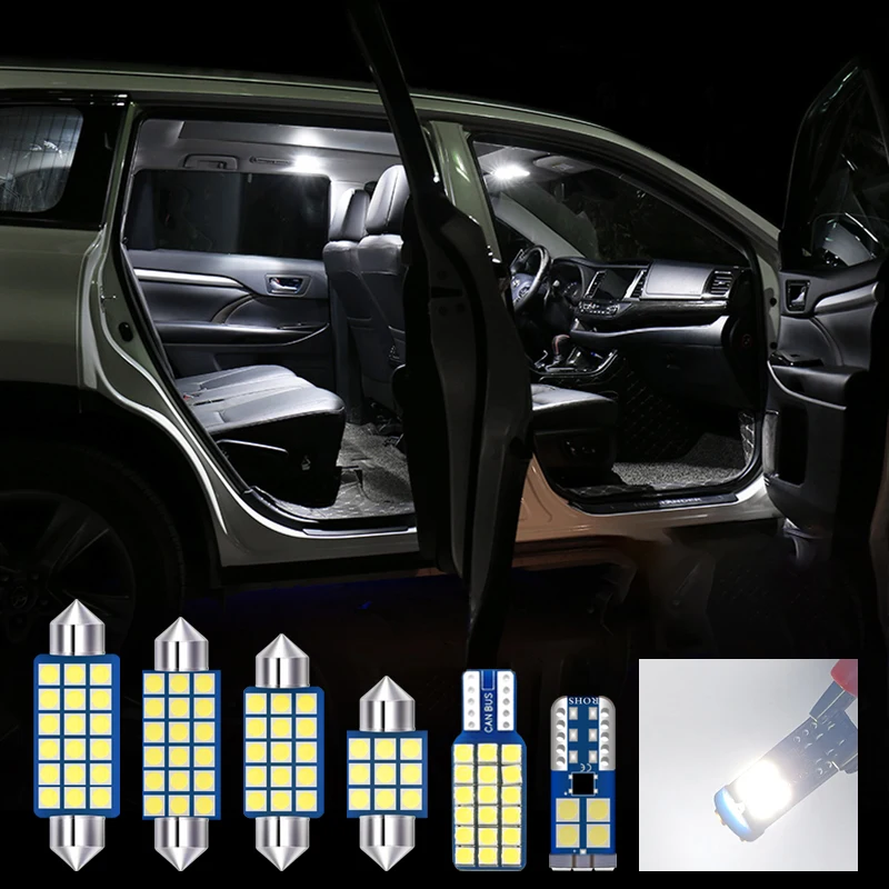 For Volkswagen VW GOLF 5 6 7 Golf MK5 MK6 MK7 12pcs Canbus Car LED Interior Dome Reading Lamp Vanity Mirror Light Accessories |