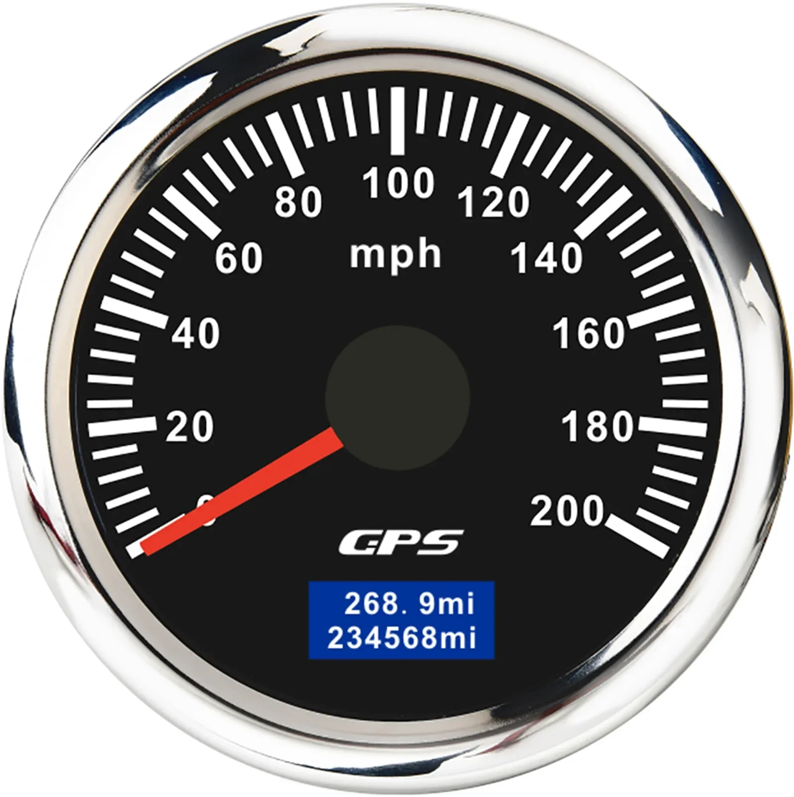 

M 52 мм Цифровой GPS-спидометр, измеритель миль/ч, 7 цветов подсветки, универсальный для 12 В 24 В, автомобиля, транспортного средства, лодки, морского мотоцикла, яхты