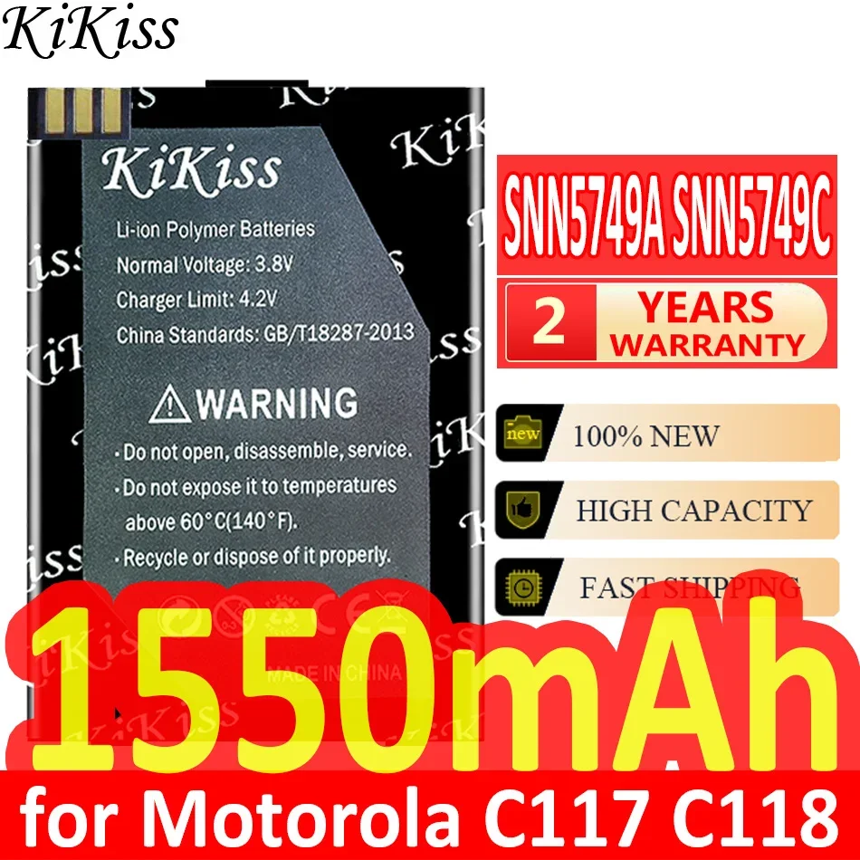Для Motorola C117 C118 C155 C139 C115 C116 C157 V171 W150I W200 SNN5749A SNN5749C 1550 мАч аккумулятор