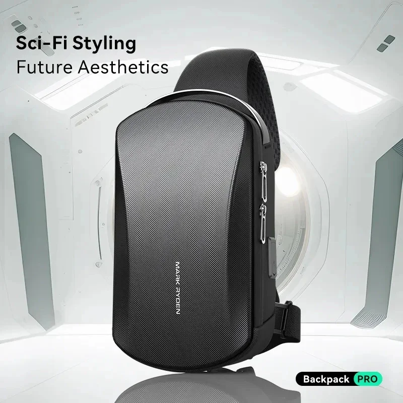 

Многофункциональная сумка через плечо с USB, Мужская водонепроницаемая дорожная сумка-мессенджер из ТПУ, нагрудная сумка для мужчин