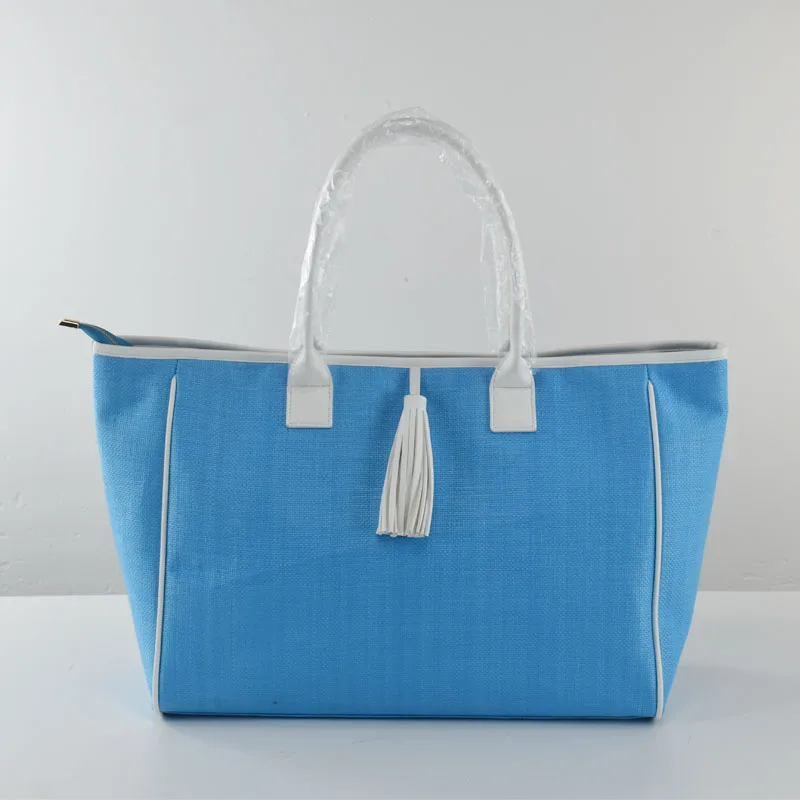 Персональная тканая сумка с кисточками и травой женская ручной работы большой