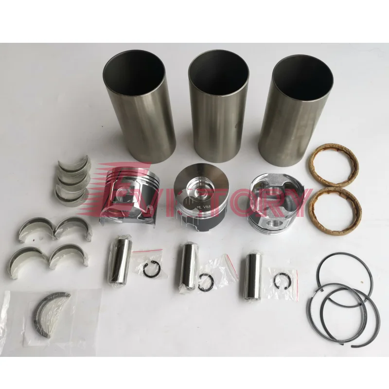 

For Yanmar S3D88E 3TNV88-T 3TNV88T overhaul kit piston ring liner bearing gasket