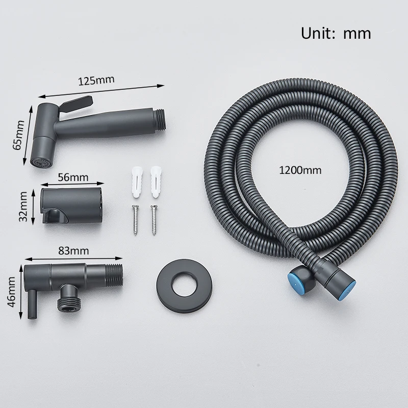 Портативный Черный Смеситель Для Биде Унитаза И Из Нержавеющей Стали