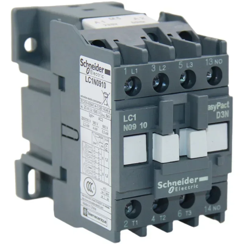 Контактор переменного тока Schneider LC1N0610/0910/1210/1810/2510/3210 24 В 36 110 220 380 1НЗ/1НО