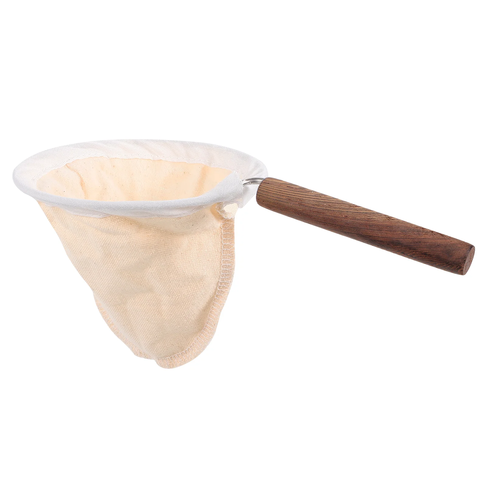 

1pc Durable Coffee Filter Bag with Wood Handle Tea Strainer Bag (Assorted Color)