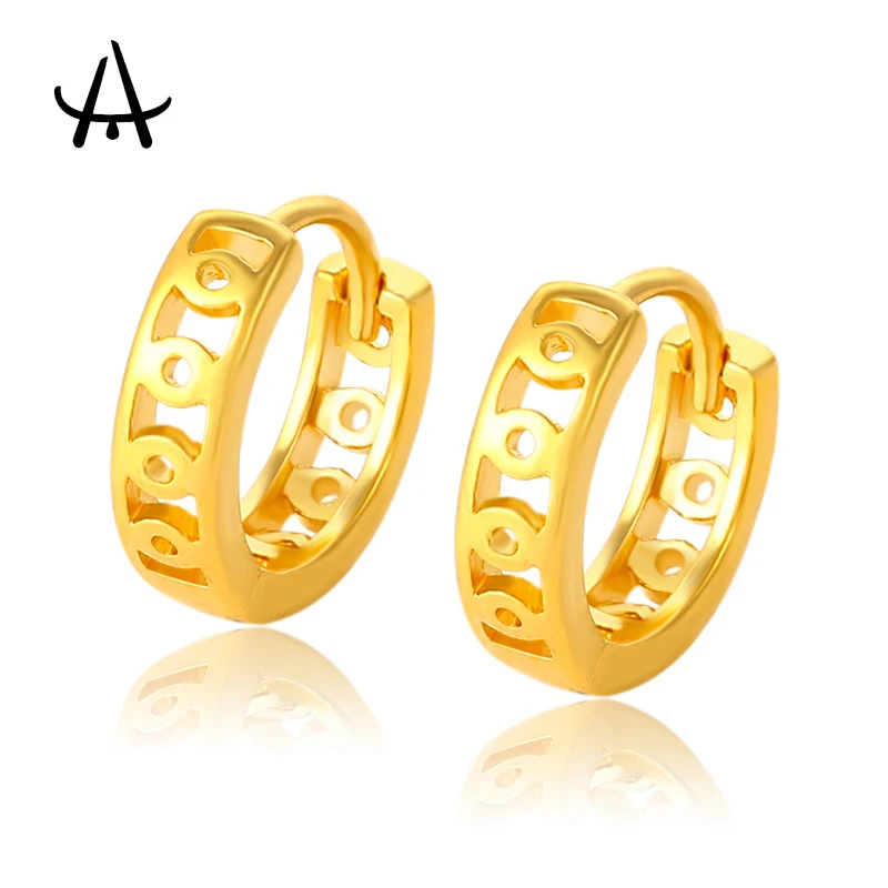 

Agsnilove 24K Gold Plated Hoop Earrings Lightweight Environmental delicate for Women Everyday Wearing High Quality Jewelry