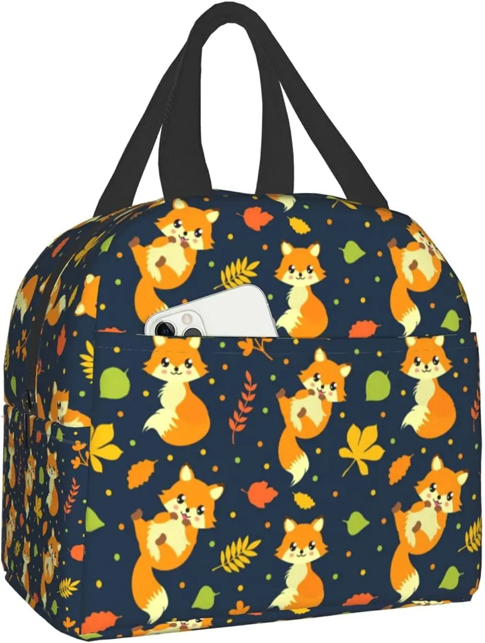 

Fox Portable Lunch Bag Insulated Cooler Tote Box For Travel/Picnic/Work