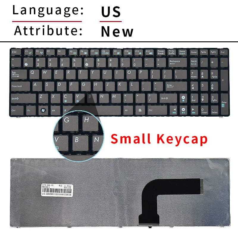 Фото RU-клавиатура для Asus X53 X55A X52 X52J X52N X52J X55 X66 X54 N53 N52 G72 G73 N73 N71 A72 k73s x54h x54hr x54c k73s g51j f75a №3