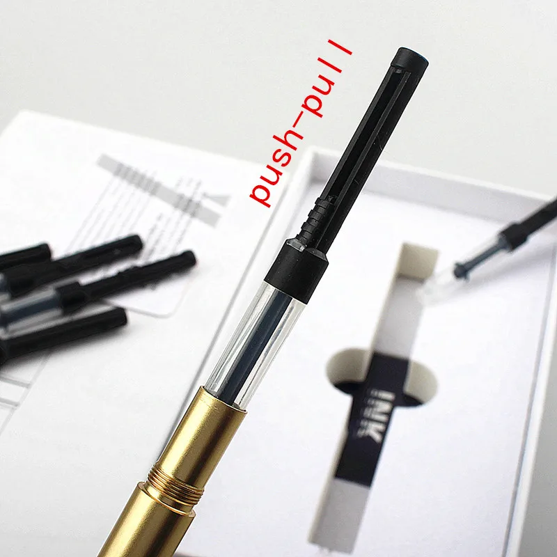 

High Quality Black Universal 2.6 and 3.4 Caliber Ink Cartridge Fountain pen ink Absorber Stationary supplies