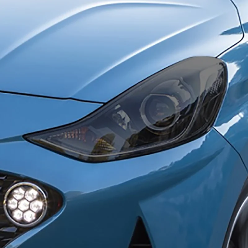 

Прозрачная Черная защитная пленка из ТПУ для автомобильных фар Hyundai i10 2019