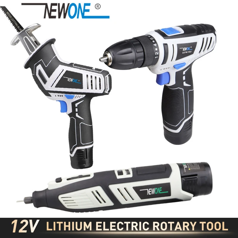 NEWONE household12V миниатюрная электрическая дрель, беспроводной литиевый Электрический вращающийся инструмент, электрическая отвертка