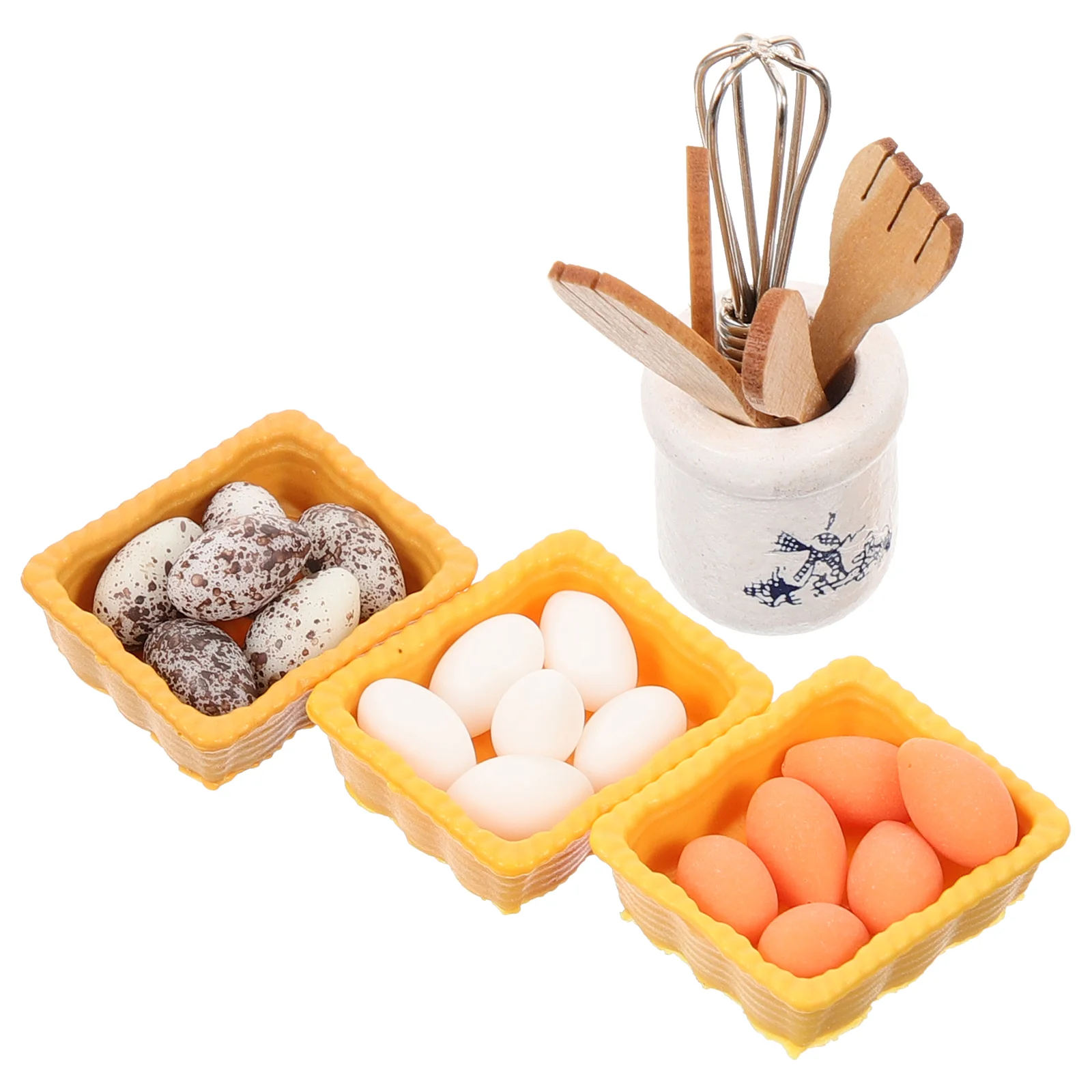 

Mini Furniture Fake Kitchen Ware Mold Decor Pretend House Alloy Miniature Food Egg Beater