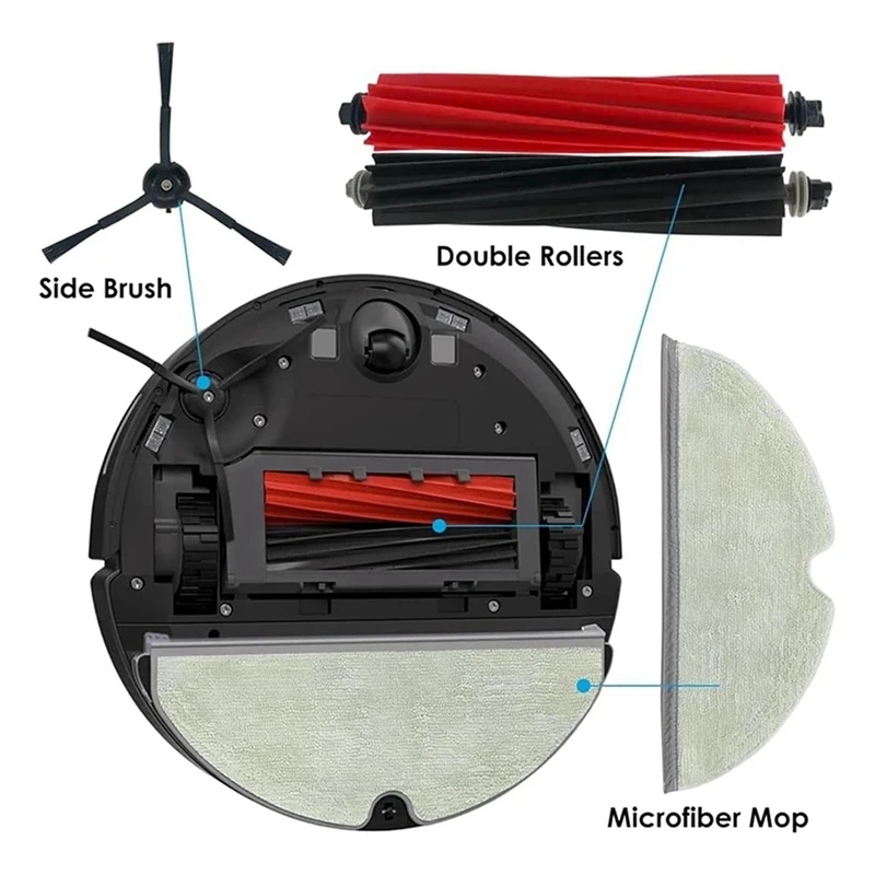 16 шт. запасные части комплект аксессуаров для пылесоса Roborock Q8 Max+/Q8 Max Plus/Q5 Pro+/Q5 Pro